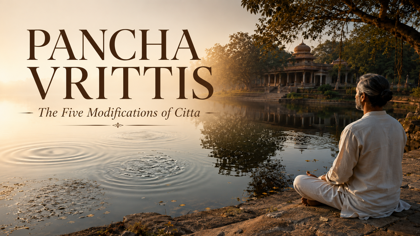 Yoga blog preview image for Pancha Vrittis: Understanding the Five Modifications of Citta in Patanjali's Yoga Sutras