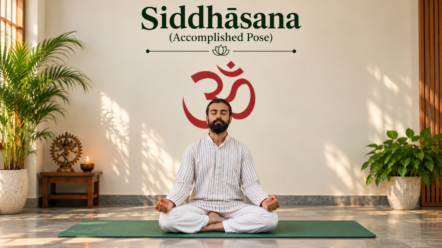 Yoga blog preview image for Siddhāsana (Accomplished Pose): Classical Sources, Anatomy, Alignment & Evidence-Based Guide