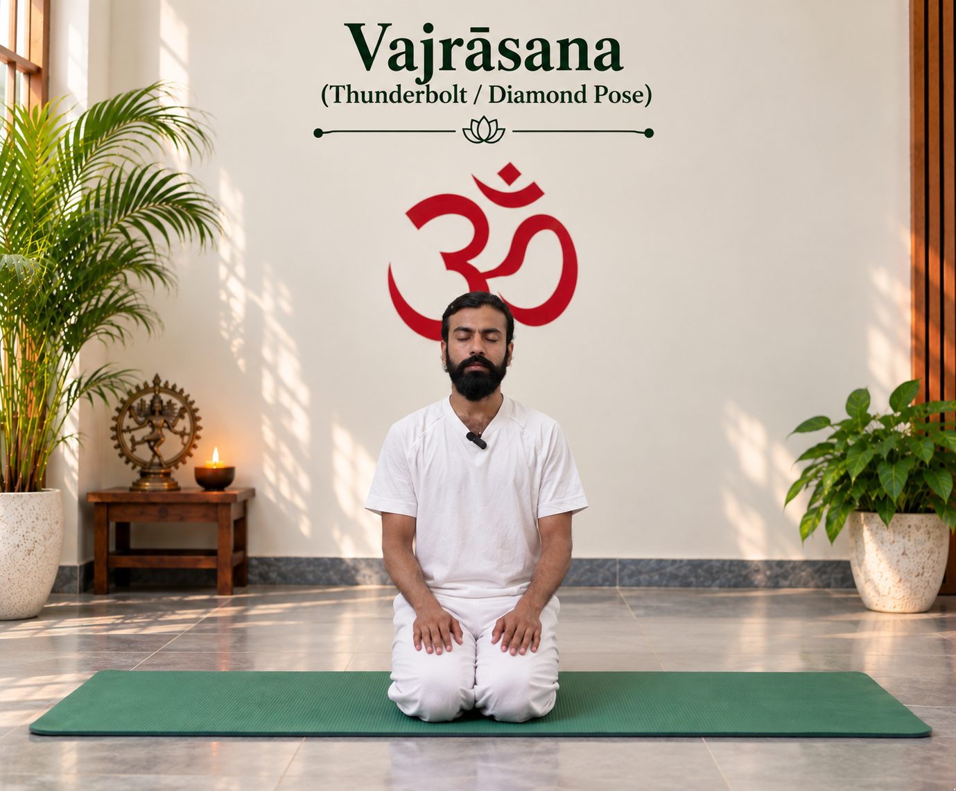 Yoga blog preview image for Vajrāsana (Thunderbolt / Diamond Pose): The Complete Reference Guide